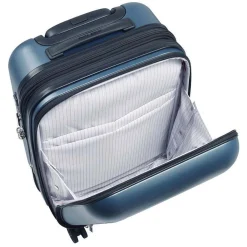 Segur 2.0 Business - 4-Rollen-Kabinentrolley mit Vortasche S 55 cm erw. (blau)