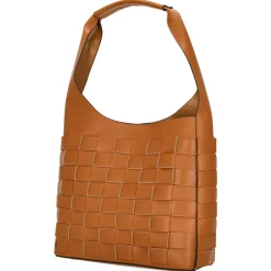 SFM204 - Schultertasche 30 cm (caramel/gold)