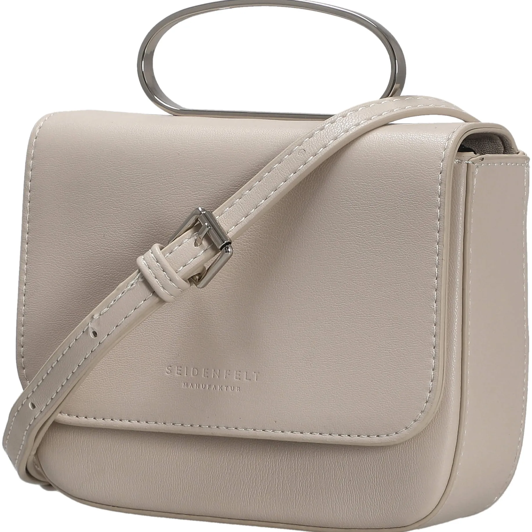 SFM227 Crossbag - Umhängetasche 16 cm (cream/silver)