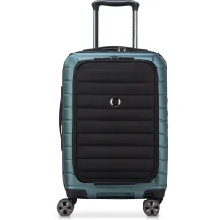 Shadow 5.0 - 4-Rollen-Kabinentrolley mit Vordertasche S 55 cm erw. USB (grün)