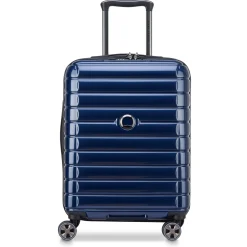 Shadow 5.0 - 4-Rollen-Kabinentrolley Slim Line USB 55 cm (marineblau)