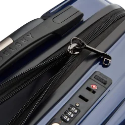 Shadow 5.0 - 4-Rollen-Kabinentrolley Slim Line USB 55 cm (marineblau)