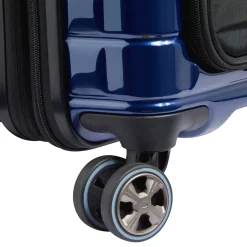 Shadow 5.0 - 4-Rollen-Kabinentrolley mit Vordertasche S 55 cm erw. USB (marineblau)