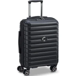 Shadow 5.0 - 4-Rollen-Kabinentrolley Slim Line USB 55 cm (schwarz)