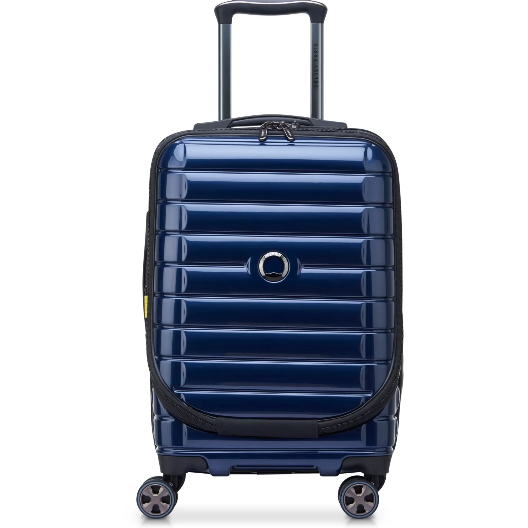 Shadow 5.0 - 4-Rollen-Kabinentrolley mit Vortasche S 55 cm erw. USB (marineblau)