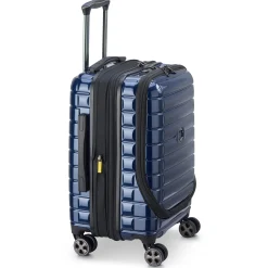 Shadow 5.0 - 4-Rollen-Kabinentrolley mit Vortasche S 55 cm erw. USB (marineblau)