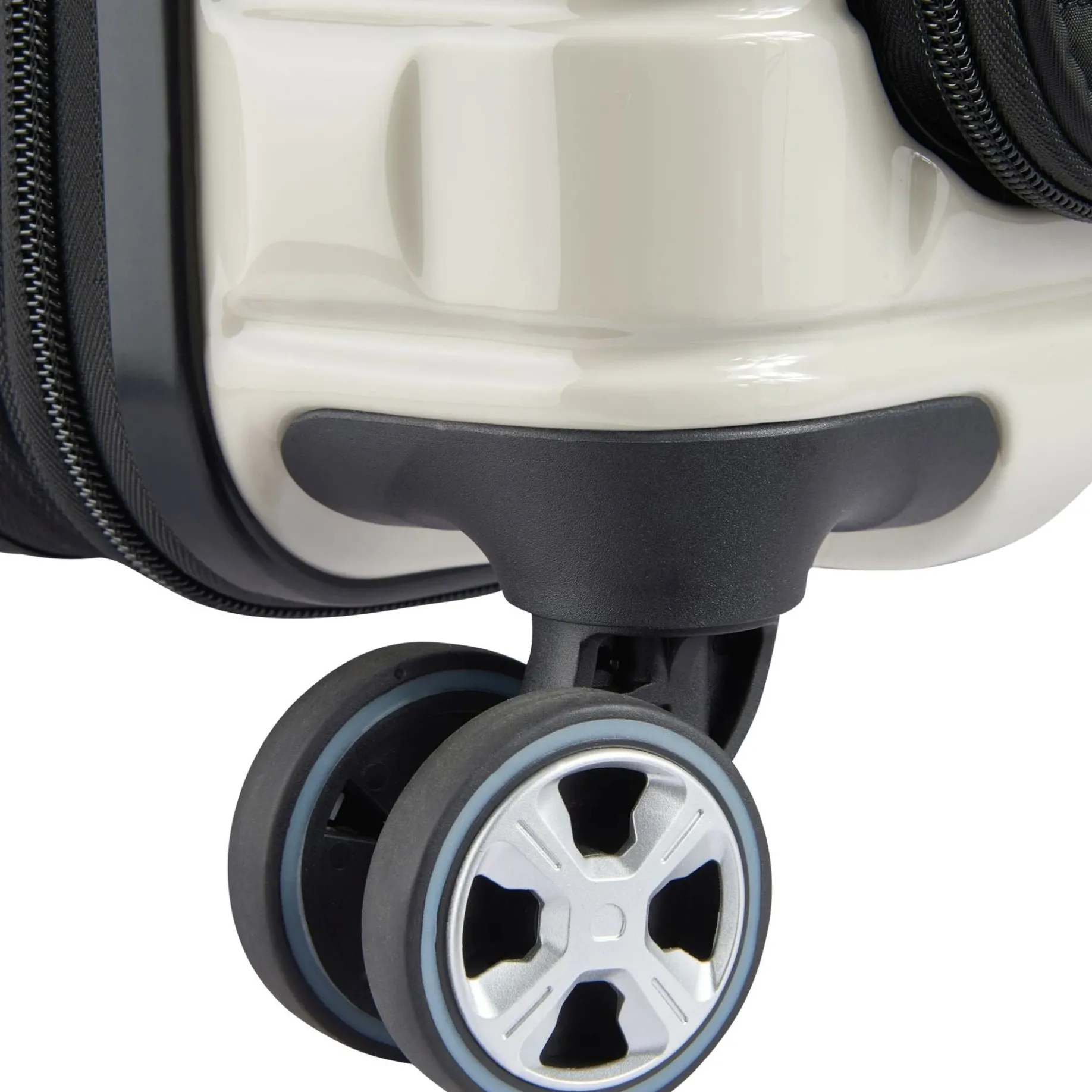 Shadow 5.0 - 4-Rollen-Kabinentrolley mit Vordertasche S 55 cm erw. USB (elfenbein)