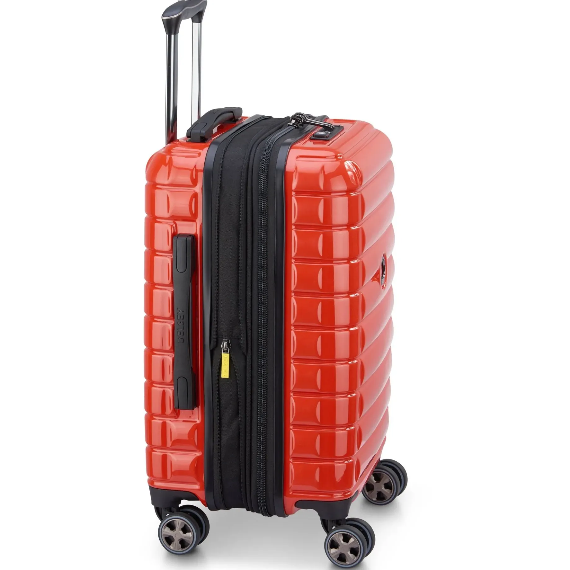 Shadow 5.0 - 4-Rollen-Kabinentrolley USB 55 cm (intensives rot)