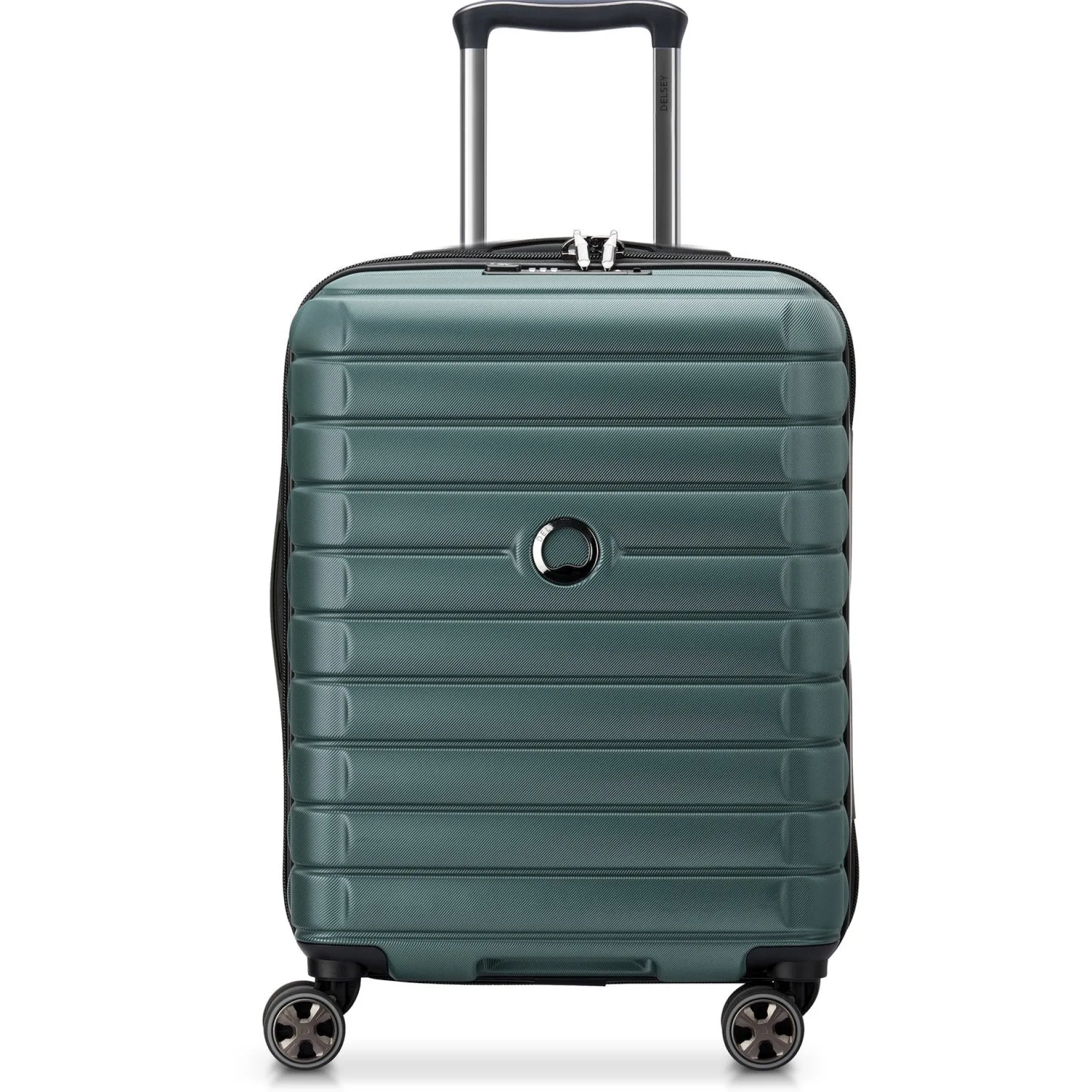 Shadow 5.0 - 4-Rollen-Kabinentrolley Slim Line USB 55 cm (grün)