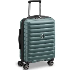 Shadow 5.0 - 4-Rollen-Kabinentrolley Slim Line USB 55 cm (grün)