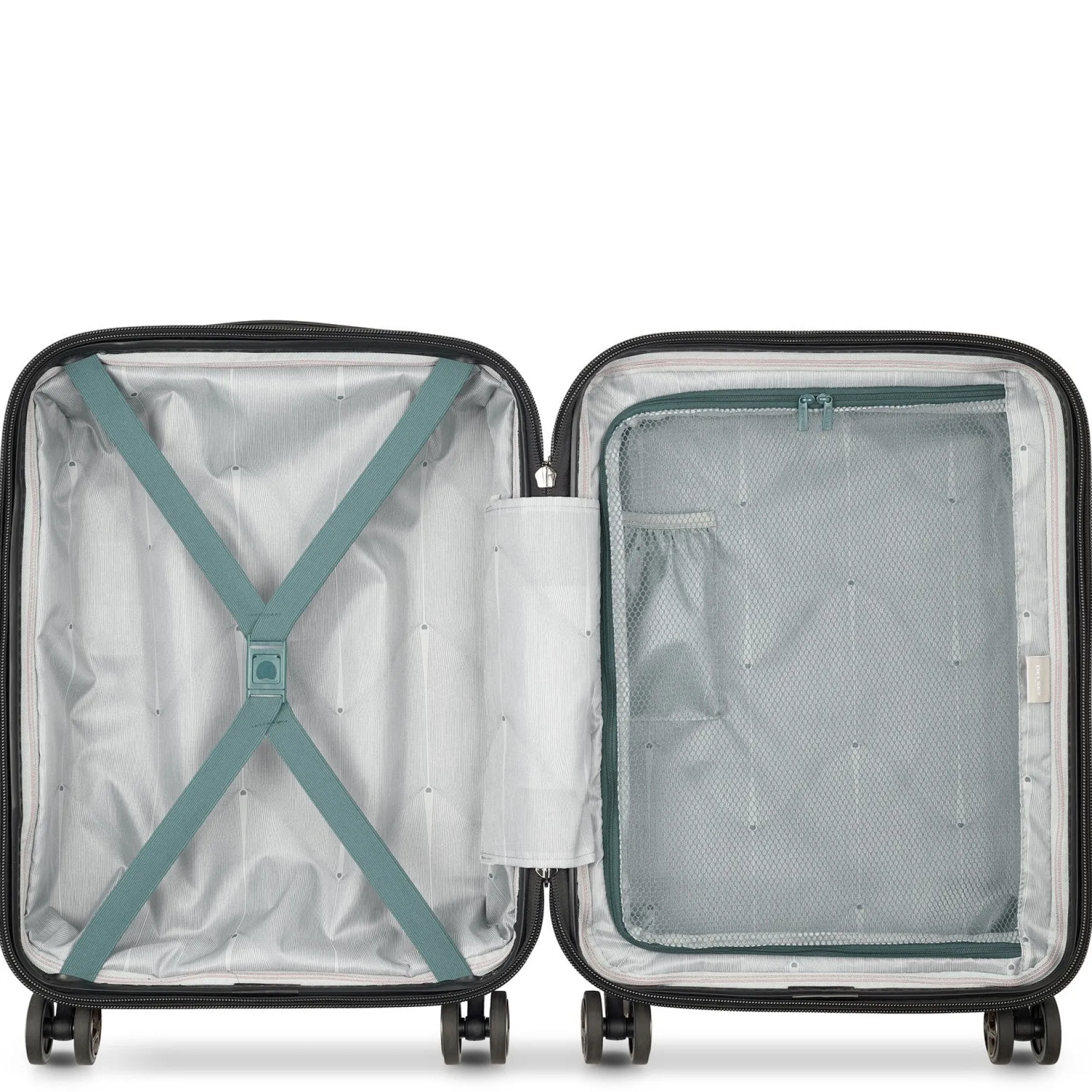 Shadow 5.0 - 4-Rollen-Kabinentrolley Slim Line USB 55 cm (grün)