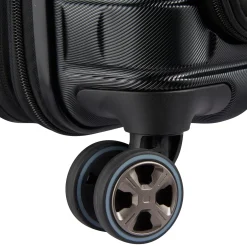 Shadow 5.0 - 4-Rollen-Kabinentrolley mit Vordertasche S 55 cm erw. USB (schwarz)