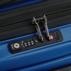 Shadow 5.0 - 4-Rollen-Kabinentrolley mit Vordertasche S 55 cm erw. USB (blau)