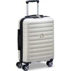 Shadow 5.0 - 4-Rollen-Kabinentrolley Slim Line USB 55 cm (elfenbein)