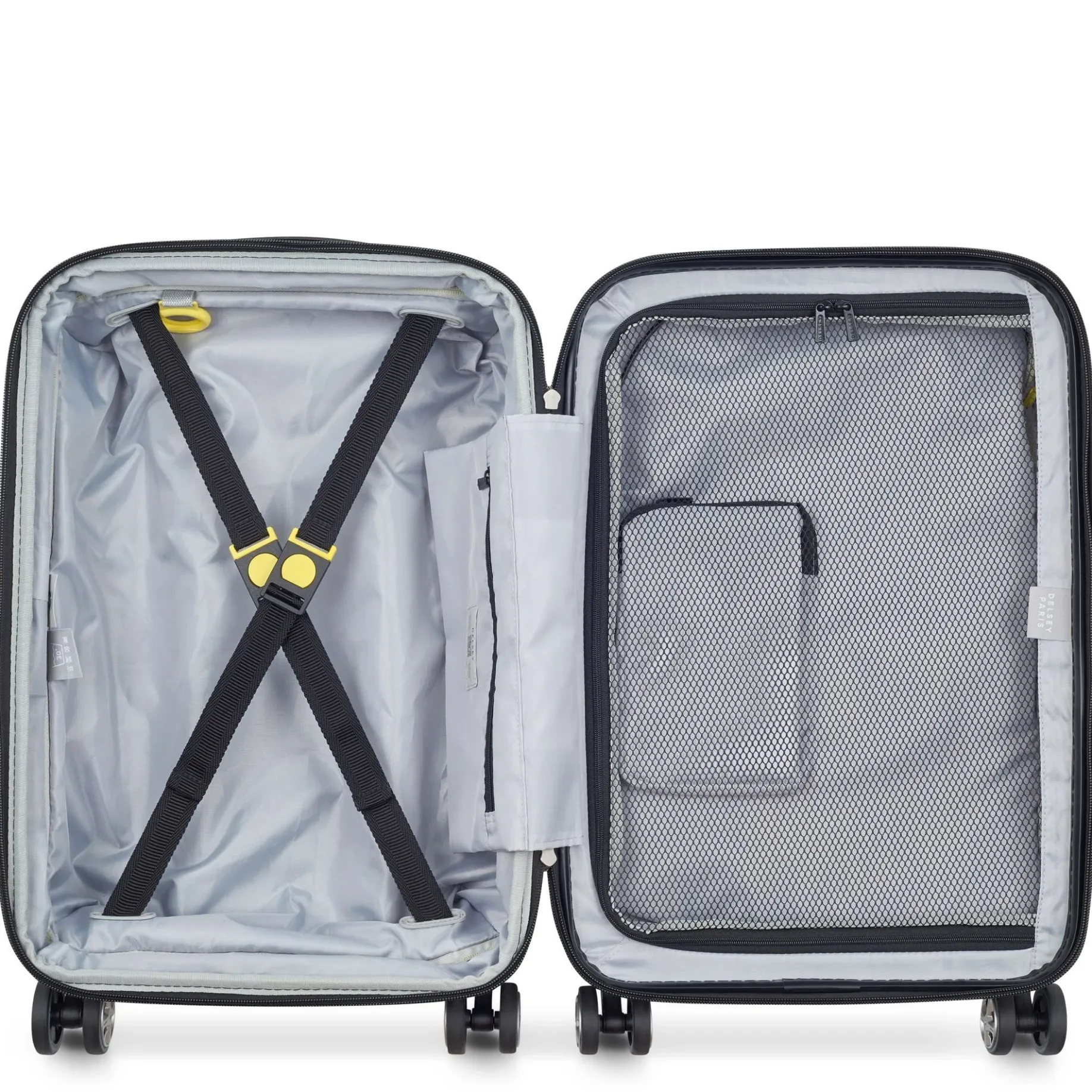 Shadow 5.0 - 4-Rollen-Kabinentrolley mit Vordertasche S 55 cm erw. USB (intensives rot)