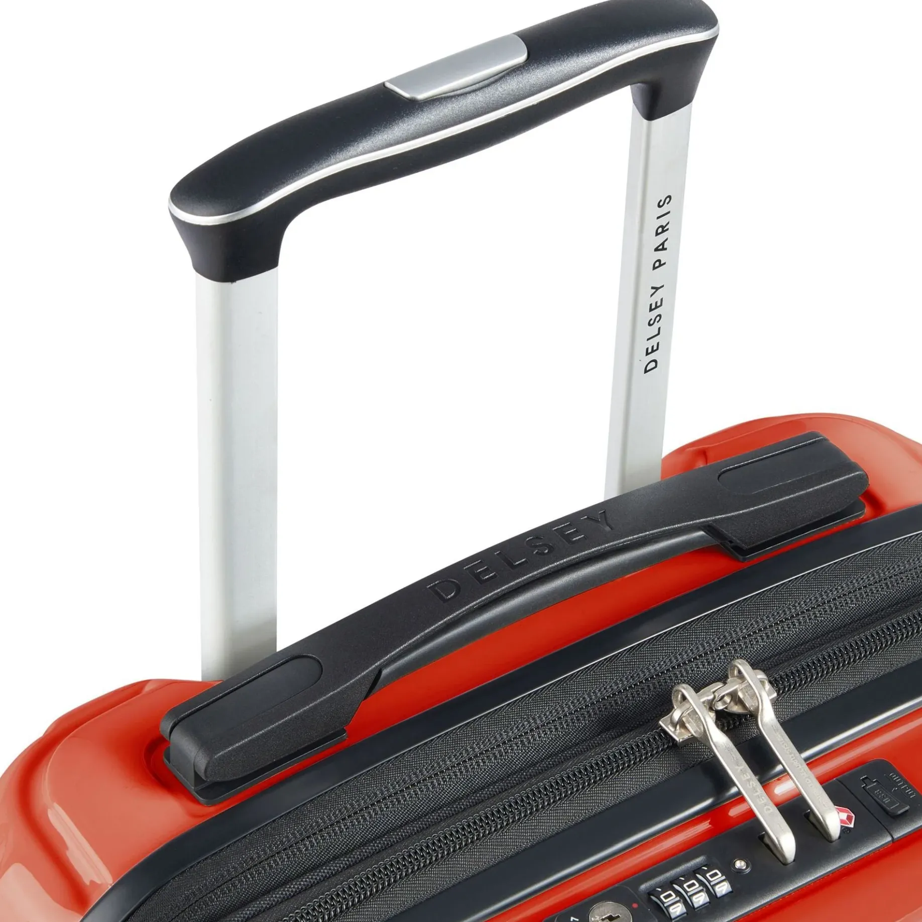 Shadow 5.0 - 4-Rollen-Kabinentrolley mit Vordertasche S 55 cm erw. USB (intensives rot)