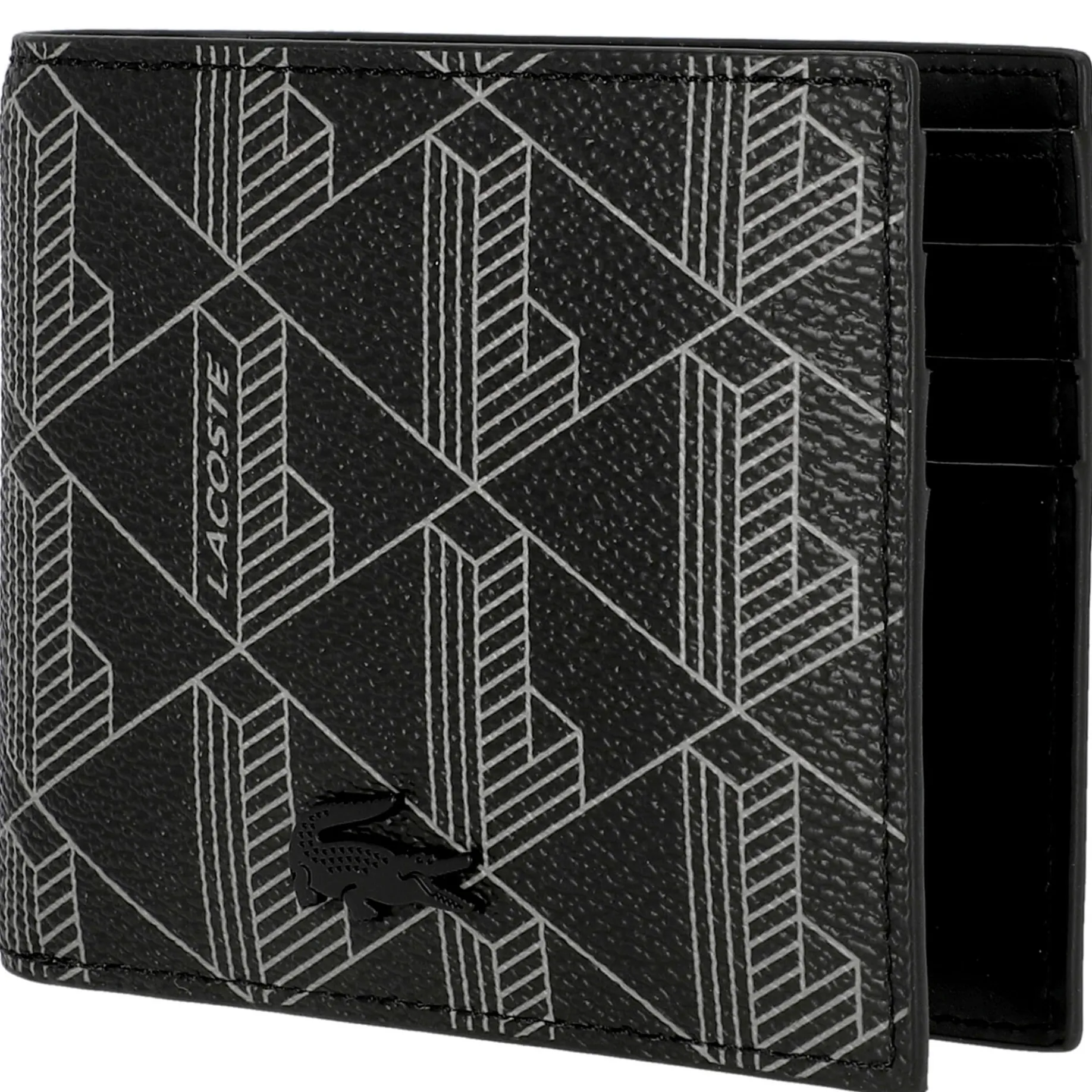 Signature - Mens's Geldbörse 6cc 11 cm (allover monogram noir gris)