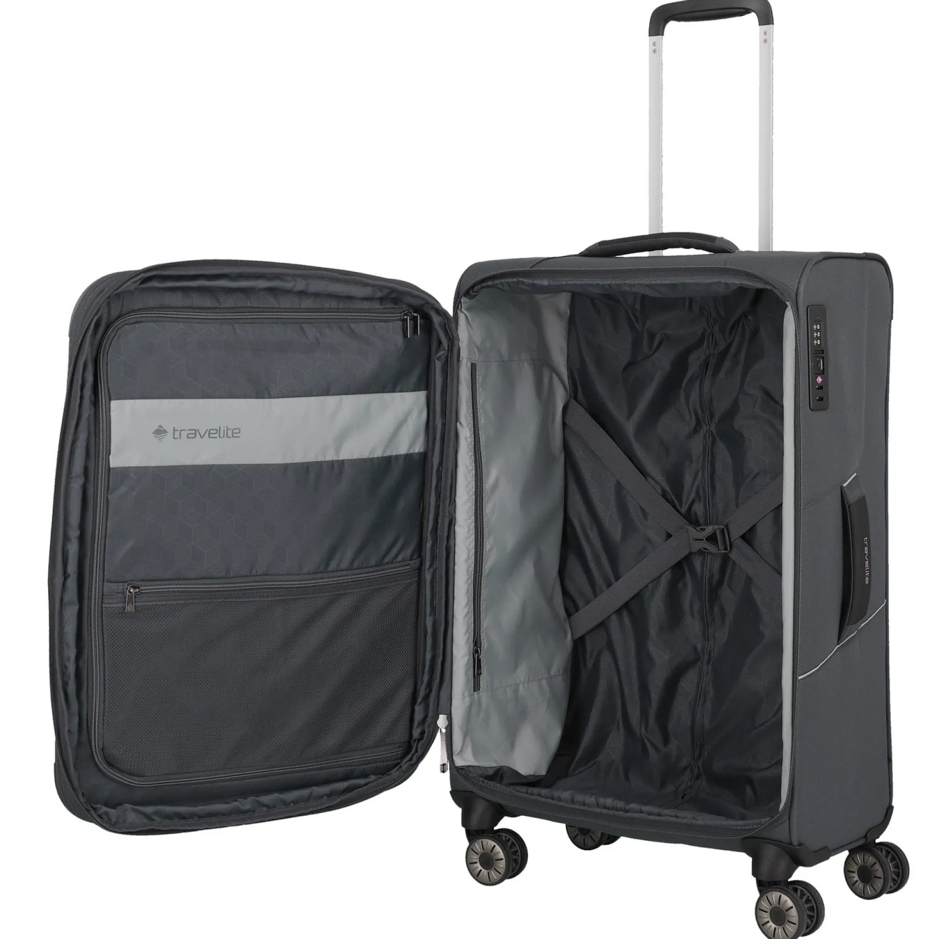 Skaii - 4-Rollen-Trolley M 67 cm erw. (gipfelgrau)