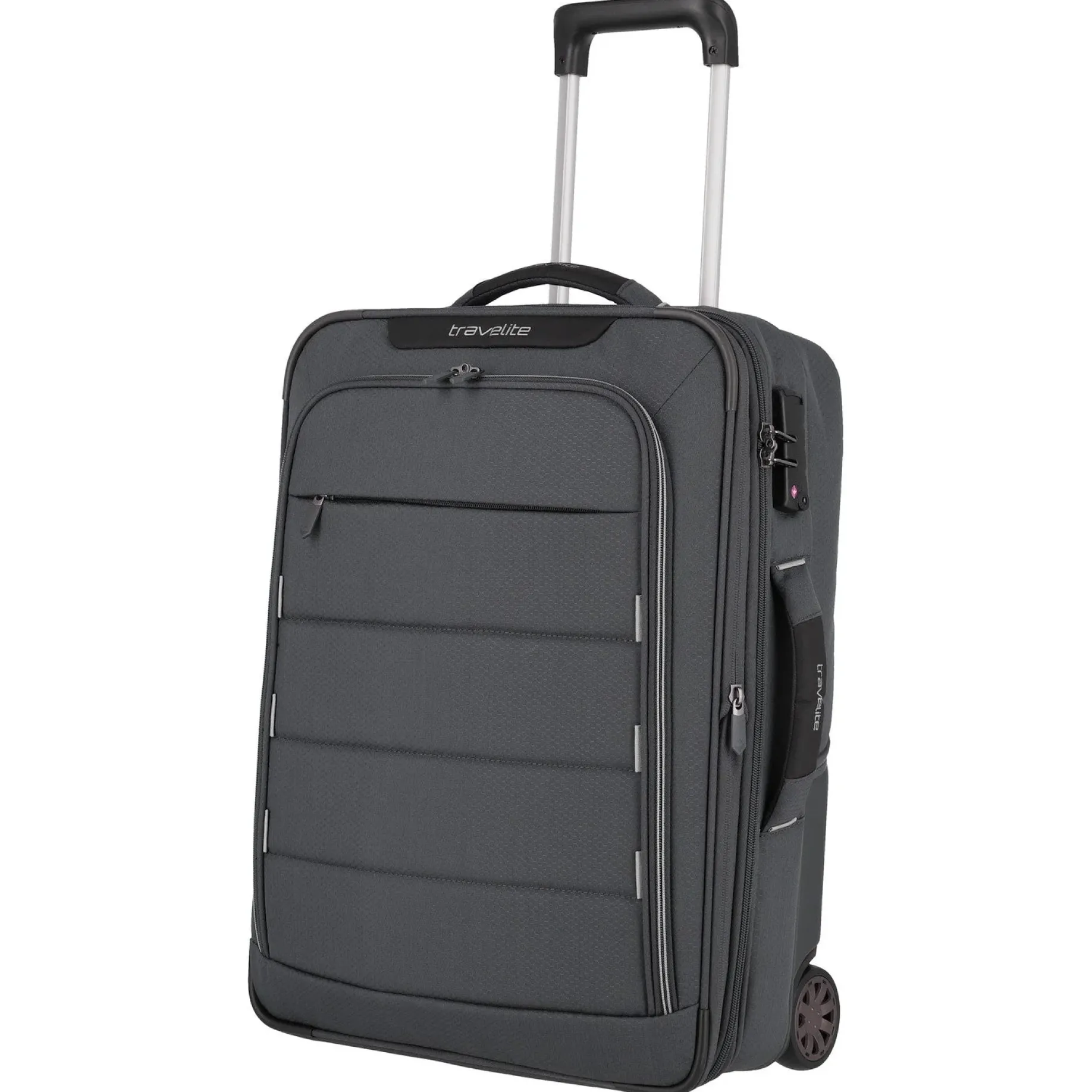 Skaii Hybrid - 2-Rollen-Kabinentrolley S 55 cm erw. (gipfelgrau)