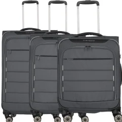 Skaii 4-Rollen-Trolley Set 3tlg. S/M erw./L erw. (gipfelgrau)