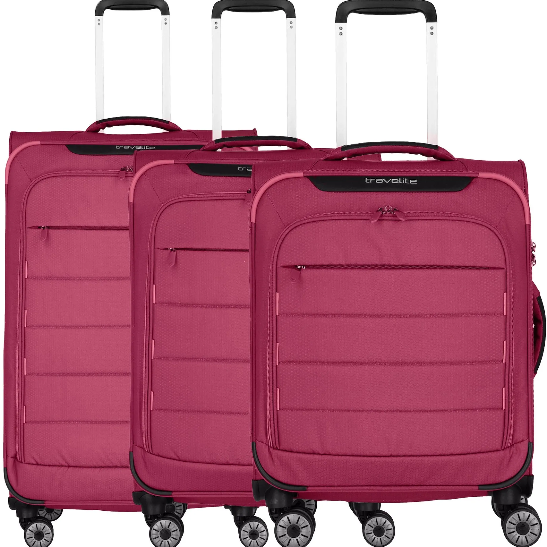 Skaii 4-Rollen-Trolley Set 3tlg. S/M erw./L erw. (abendrot)