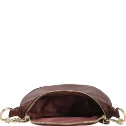Skien II - Schultertasche 19 cm (oxblood/gold)