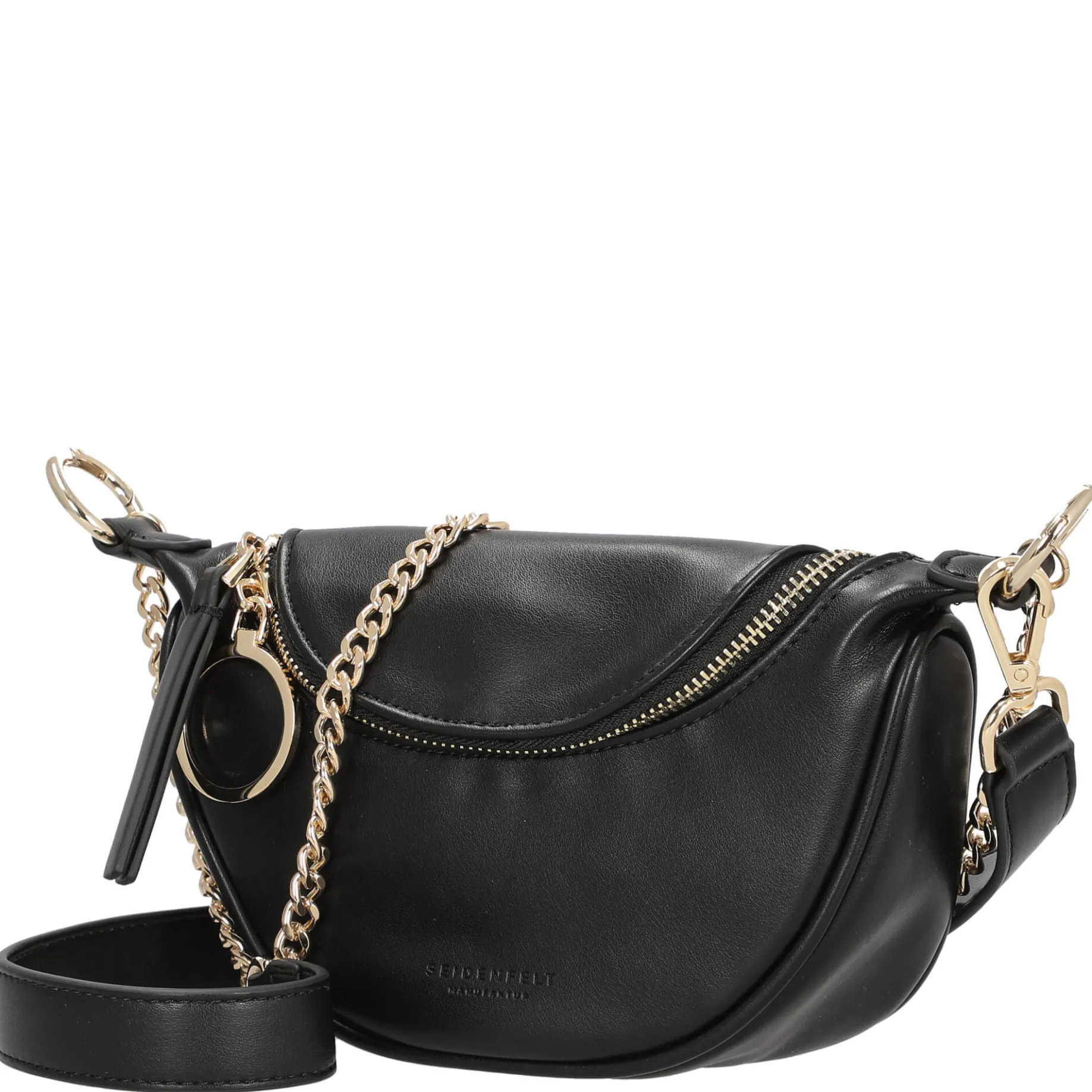 Skien II - Schultertasche 19 cm (black/gold)
