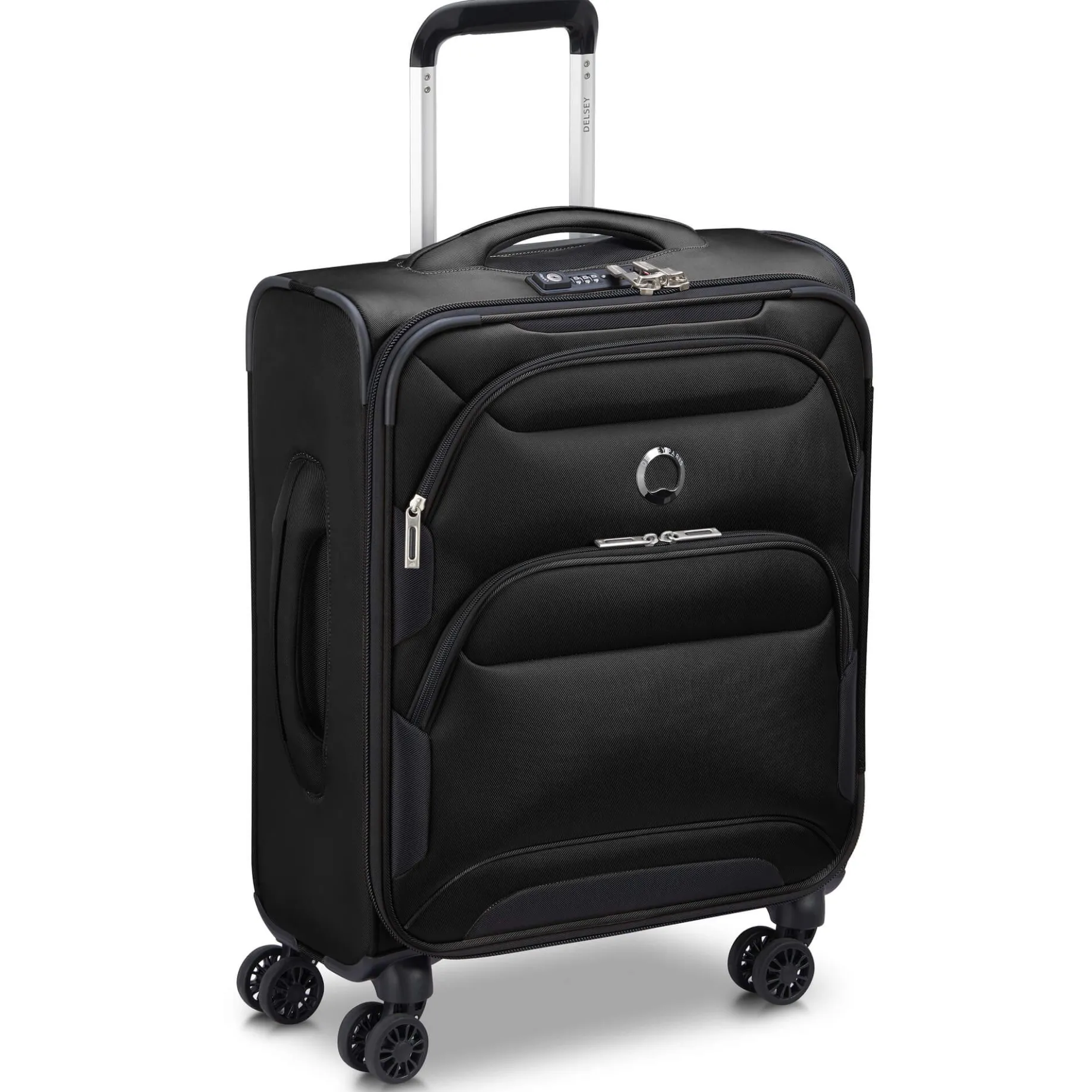 Sky Max 2.0 Slim Line - 4-Rollen-Kabinentrolley 55 cm (schwarz)