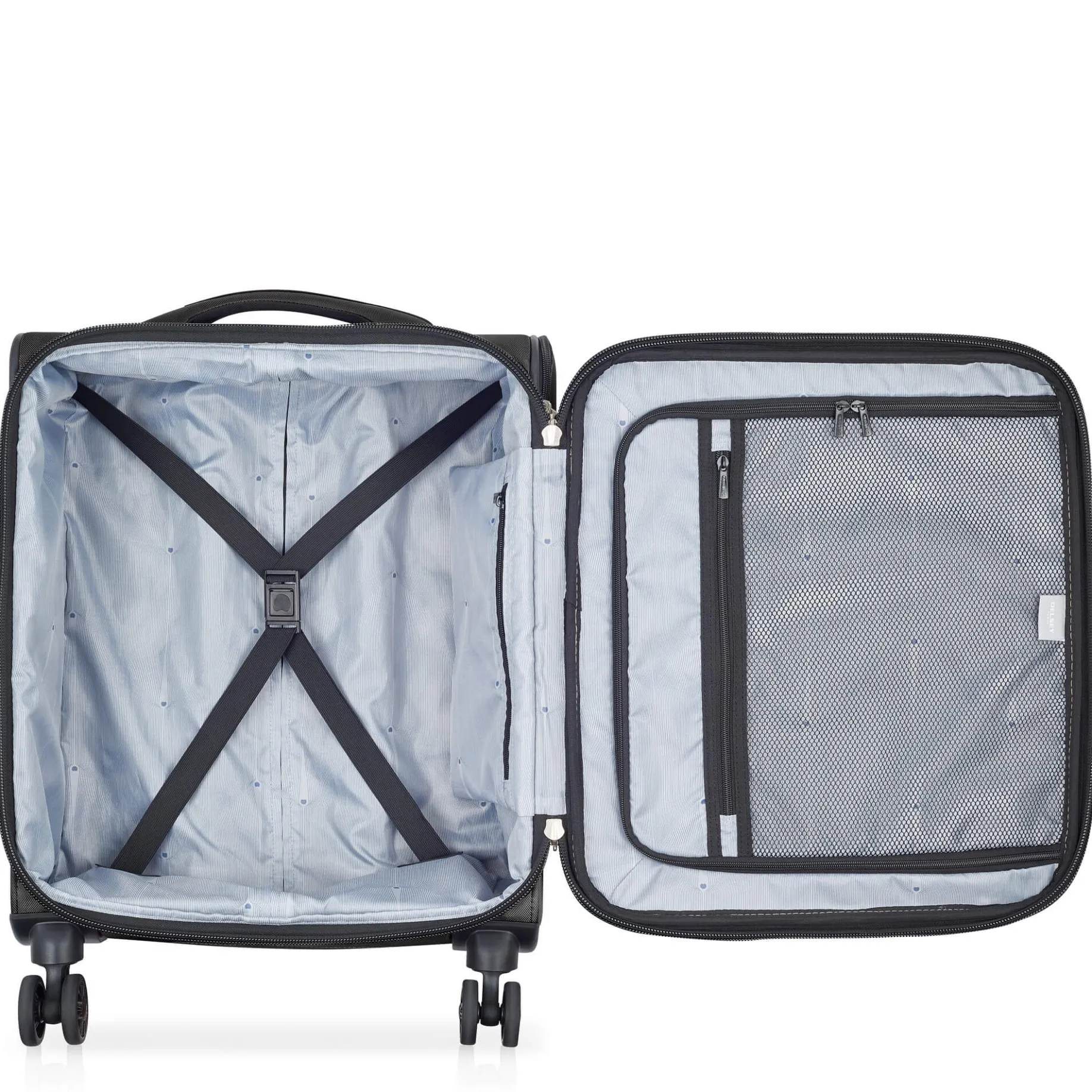 Sky Max 2.0 Slim Line - 4-Rollen-Kabinentrolley 55 cm (schwarz)