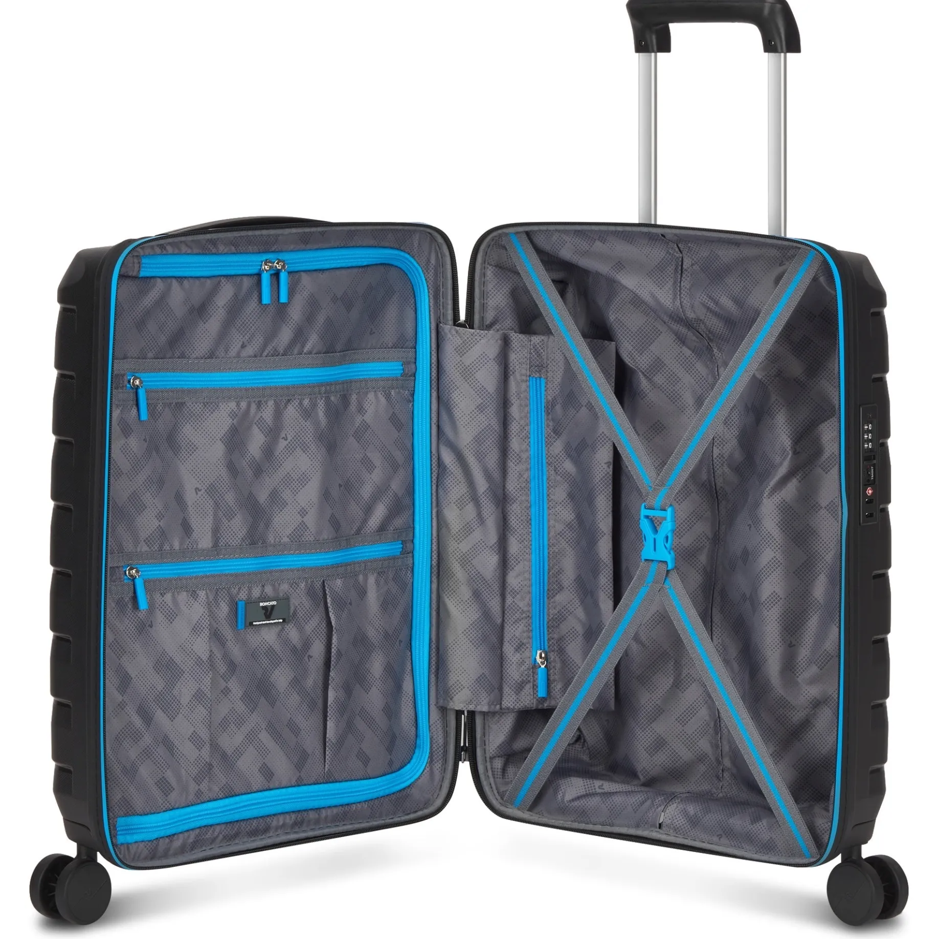 Skyline 2.0 Neon - 4-Rollen-Kabinentrolley S 55 cm (black)