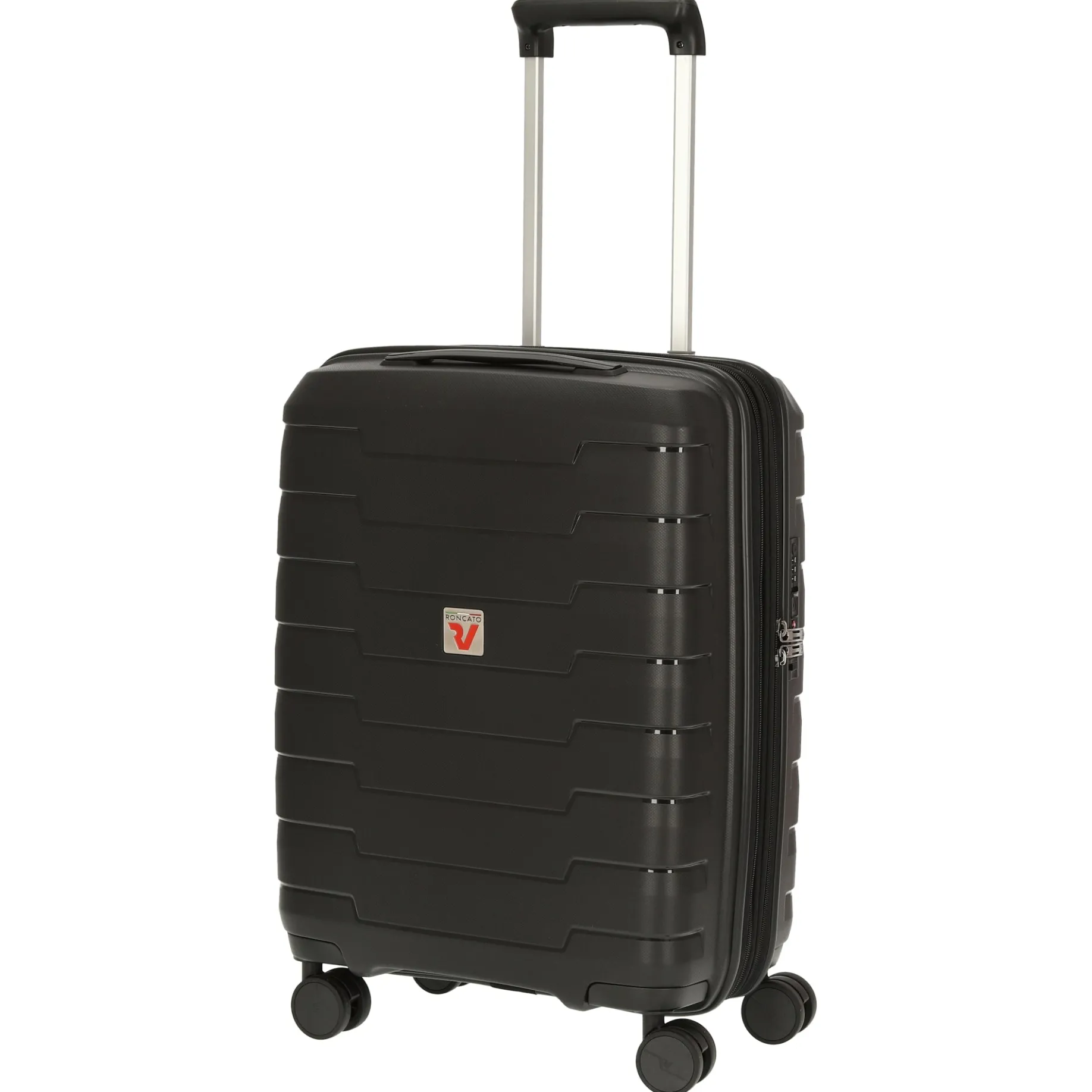 Skyline - 4-Rollen-Kabinentrolley S 55 cm erw. USB-Anschluss (nero)