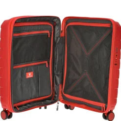 Skyline - 4-Rollen-Kabinentrolley S 55 cm erw. USB-Anschluss (rosso)