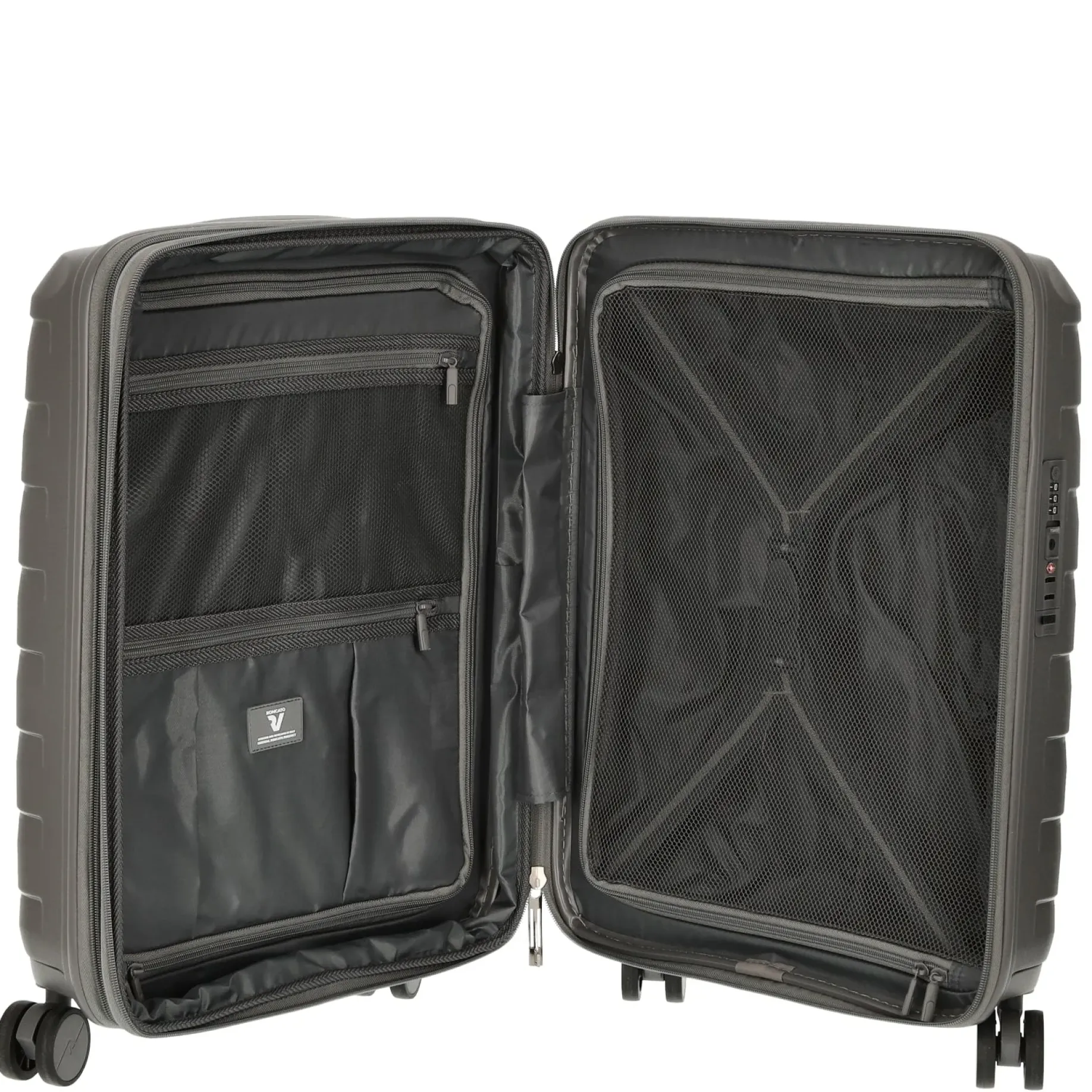 Skyline - 4-Rollen-Kabinentrolley S 55 cm erw. USB-Anschluss (antracite)