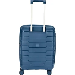 Skyline - 4-Rollen-Kabinentrolley S 55 cm erw. USB-Anschluss (navy)