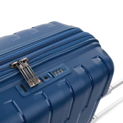 Skyline - 4-Rollen-Kabinentrolley S 55 cm erw. USB-Anschluss (navy)