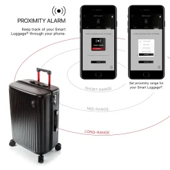 SmartLuggage - 4-Rollen-Trolley L (burgundy)