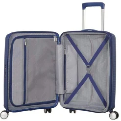 Soundbox - 4-Rollen-Kabinentrolley 55 cm erw. (blau)