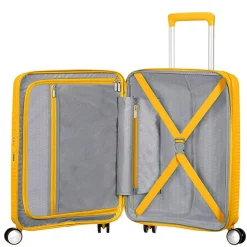 Soundbox - 4-Rollen-Kabinentrolley 55 cm erw. (gelb)