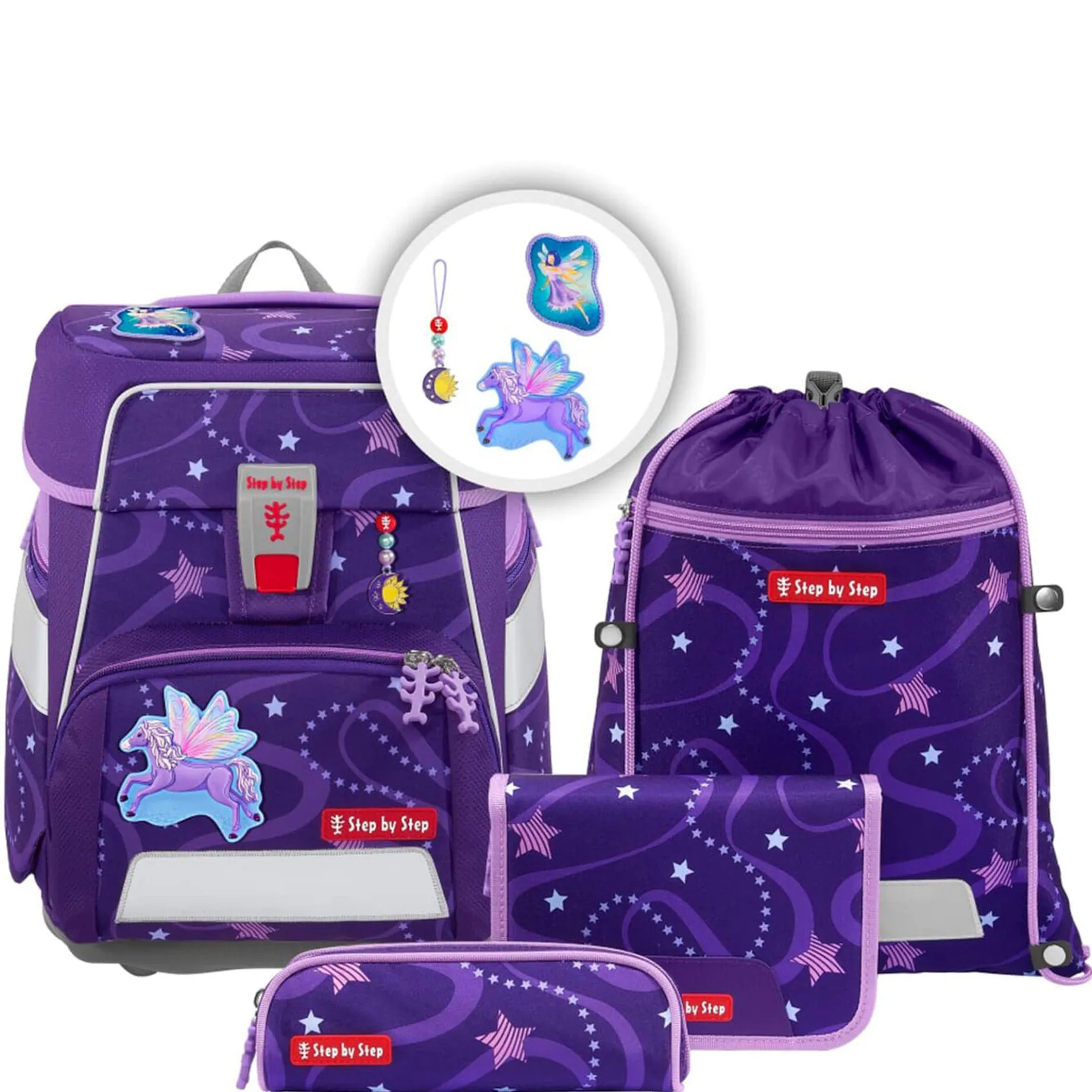 Space - Schulranzen Set 5tlg. (Pegasus Emily)