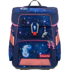 Space Reflect Schulranzen Set 5 tlg. (Star Seahorse Zoe)