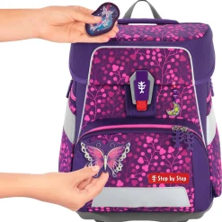 Space Shine - Schulranzen Set 5tlg. (Butterfly Night Ina)