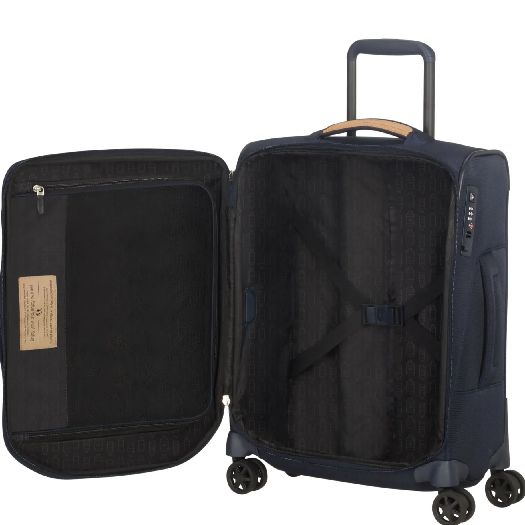 Spark SNG Eco - 4-Rollen-Kabinentrolley 55 cm (eco blue)