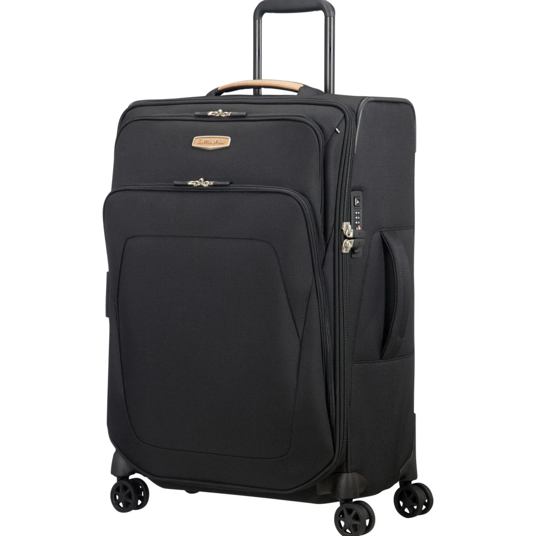 Spark SNG Eco - 4-Rollen-Trolley 67 cm erw. (eco black)