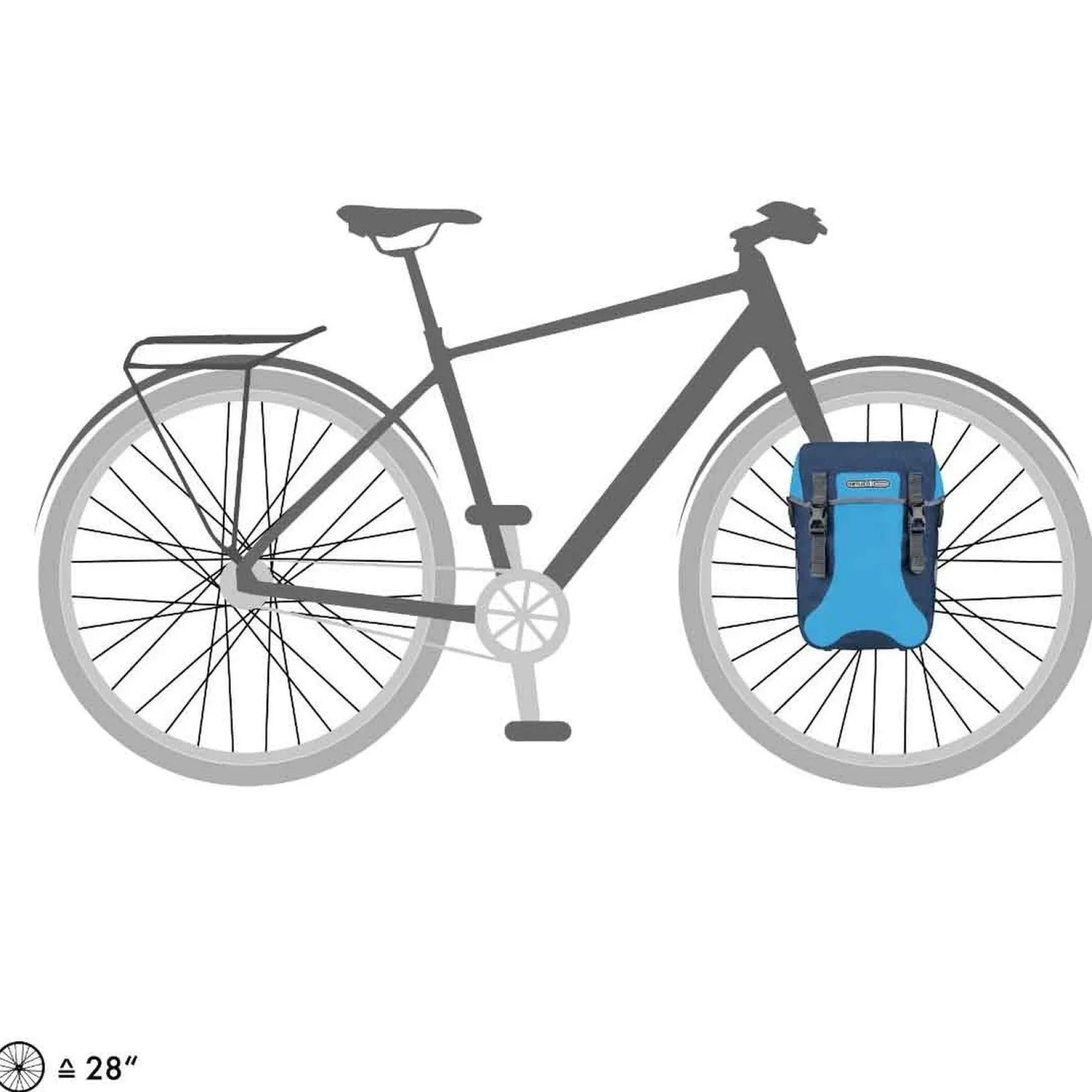 Sport-Packer Plus 30 - Hinterradtasche QL2.1 (2x15L) 40 cm (dusk blue-steel blue)