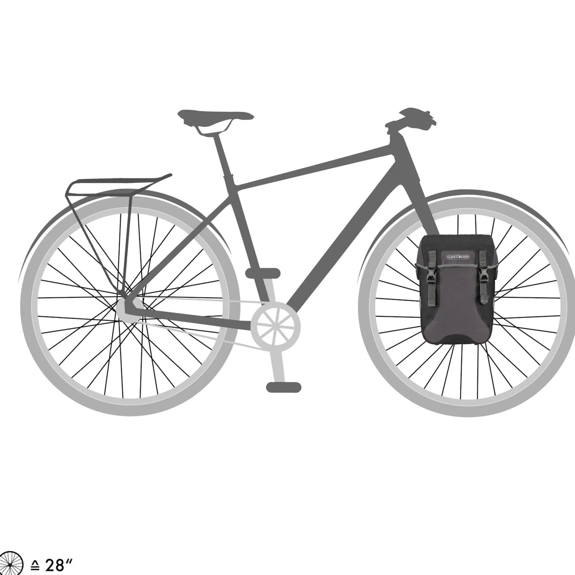 Sport-Packer Plus 30 - Hinterradtasche QL2.1 (2x15L) 40 cm (granite black)