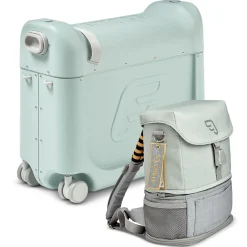 Stokke® JetKids™ Reiseset BedBox 46 cm Set 2 tlg. - 4-Rollen-Kabinentrolley (green / green)