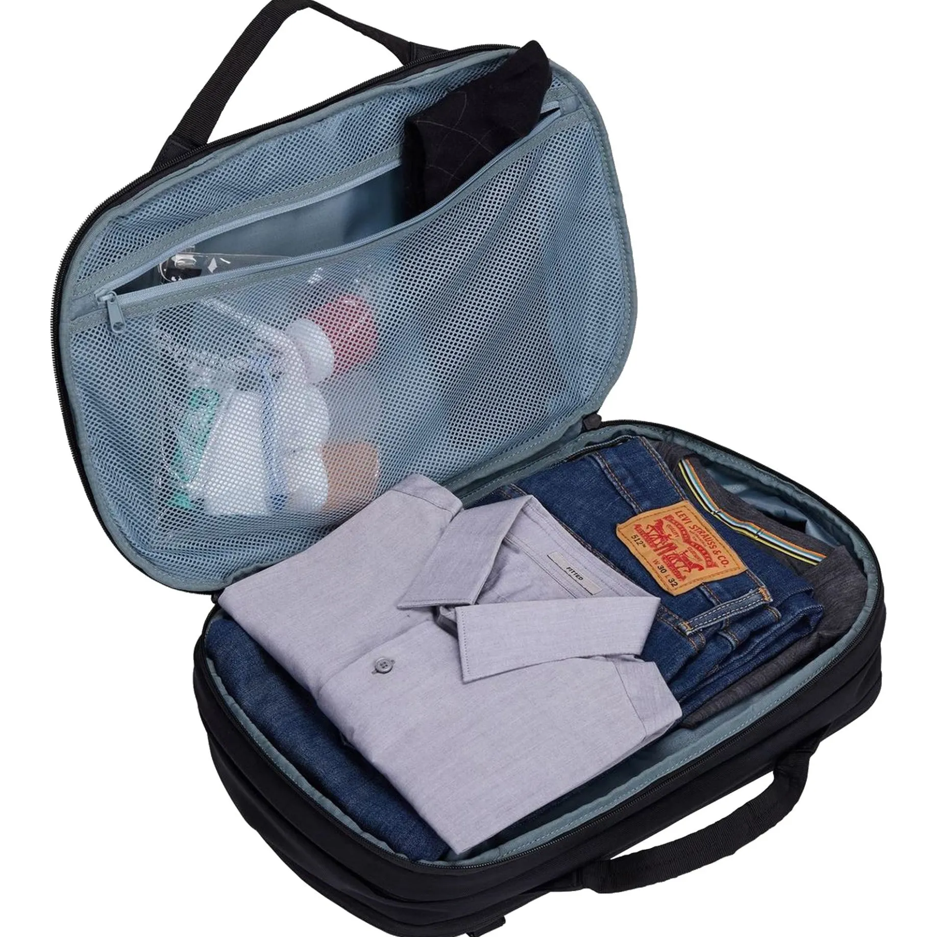 Subterra 2 Hybrid - Reiserucksack/Aktentasche 16" 38 cm erw. (black)
