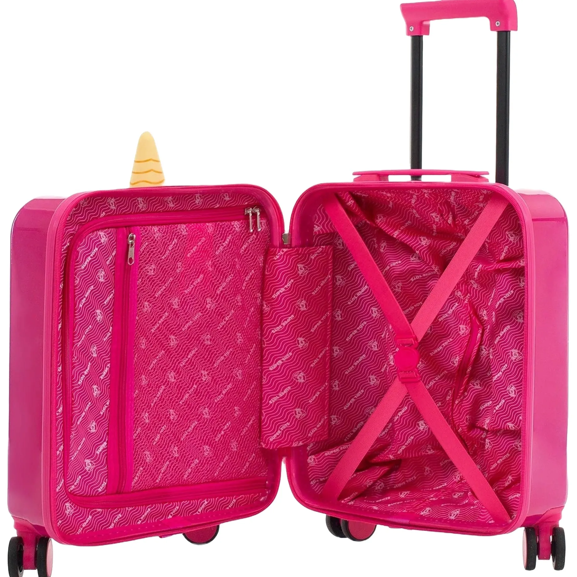 Super Tots - 4-Rollen-Kindertrolley Rucksack 2tlg. 46 cm (Unicorn)
