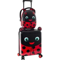 Super Tots - 4-Rollen-Kindertrolley Rucksack 2tlg. 46 cm (Lady Bug)