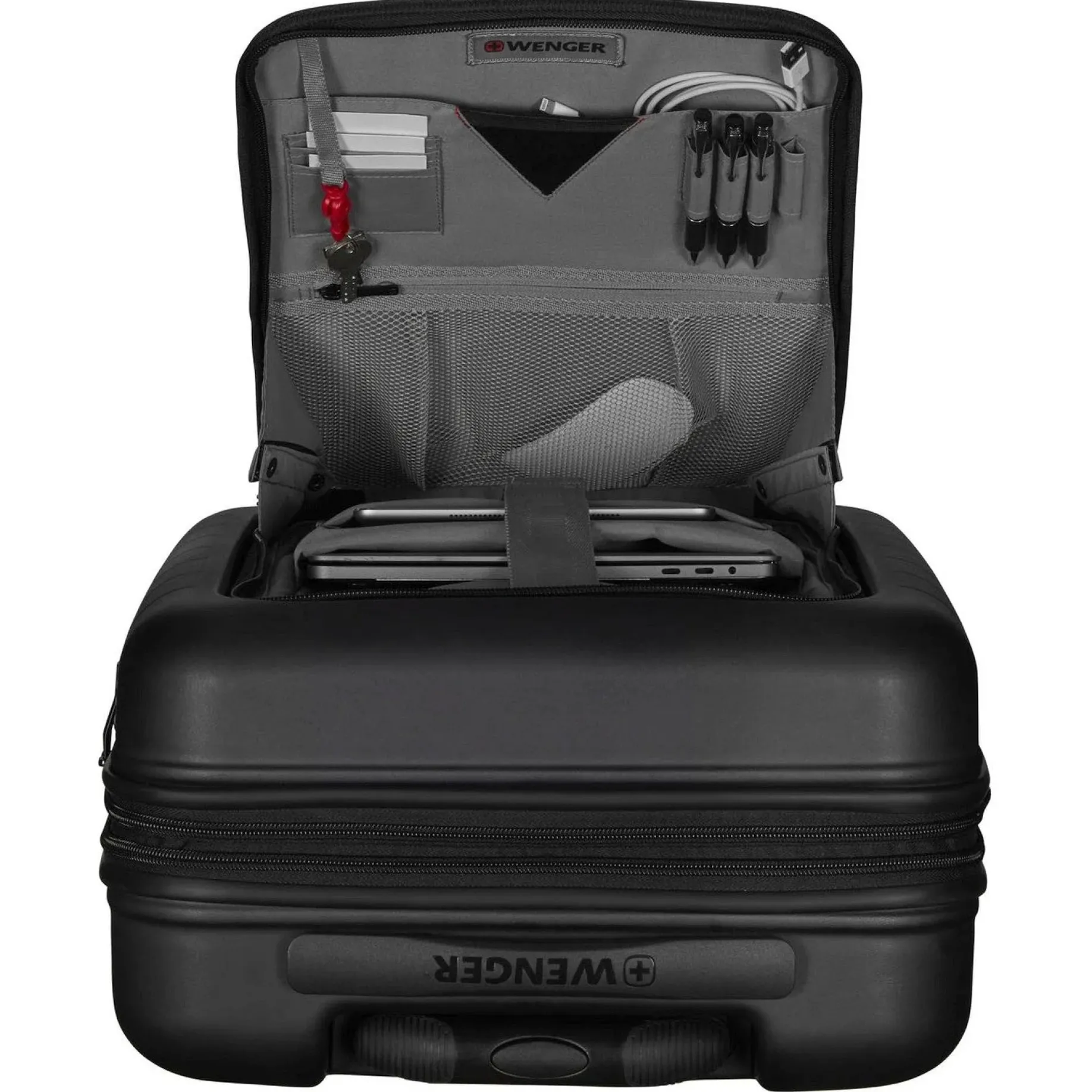 Syntry 44 - 4-Rollen-Kabinentrolley 55 cm (black/heather grey)